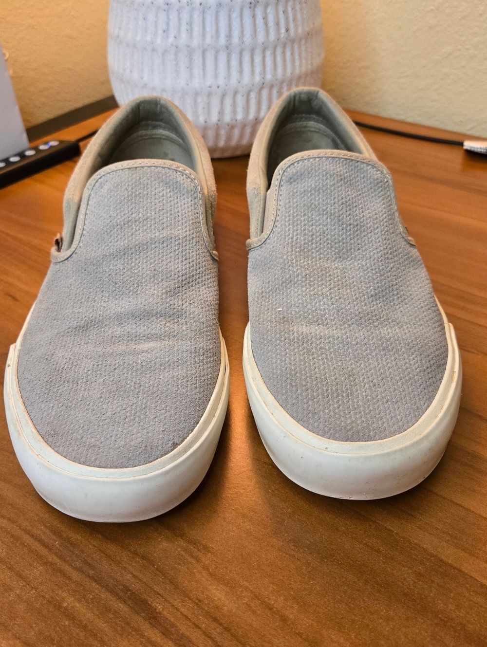 Vans for J. Crew for Women size 9 or Men's 7.5 Slip-On Canvas Sneakers - Gray - Picture 2 of 12
